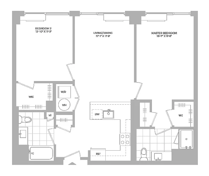 Floor plan B1.2 -2x2