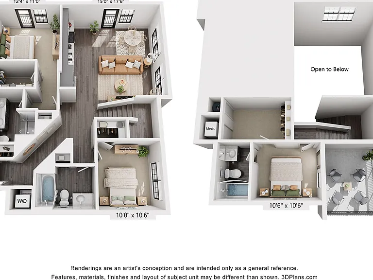 3-Bedroom 3-Bath w/ Loft | 1,396 sqft 3-Bedroom 3-Bath w/ Loft | 1,396 sqft