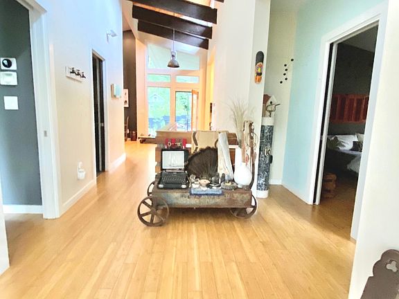 Looking down the hallway from the front door.