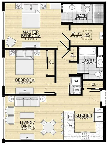 Floor plan C2b