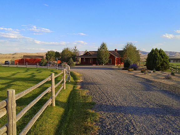 Fenced paddock on left