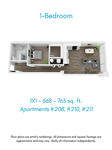 Floor plan 1 Bedroom