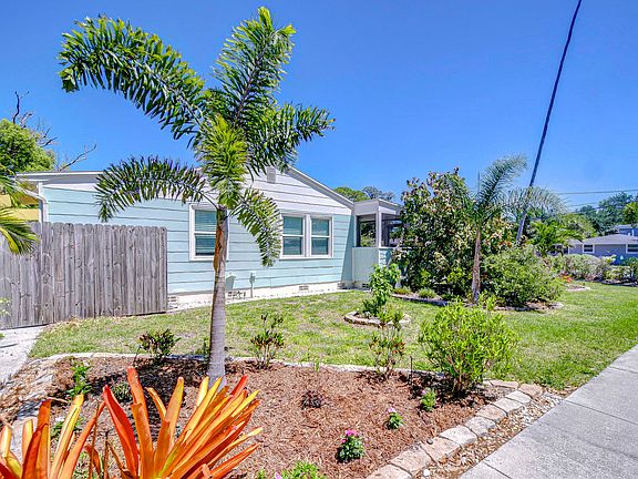 Enjoy lush landscaping throughout the property