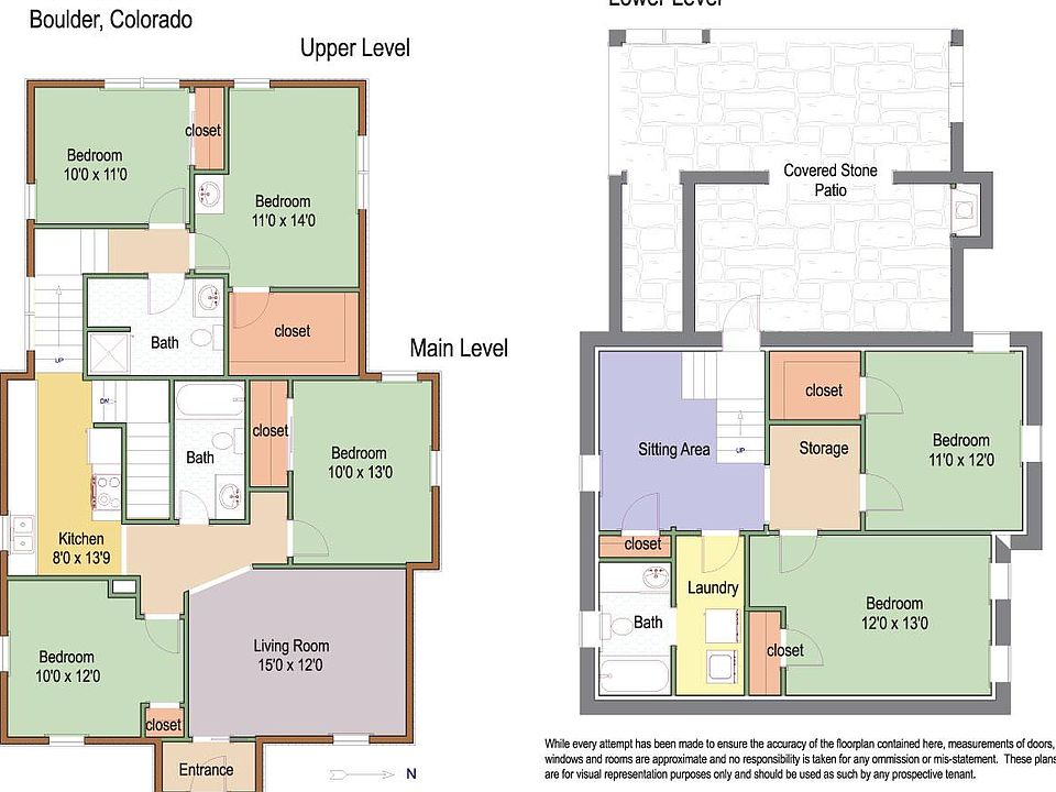 13 full baths, one on each level that services 2 bedrooms. Good separation of rooms for better privacy. Basement bedrooms updated with new casement windows and block window wells with egress access.