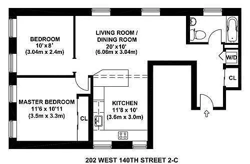 202 West 140th Street #2C in Central Harlem, Manhattan | StreetEasy