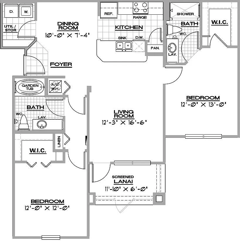 Floor plan Duetto-Lanai