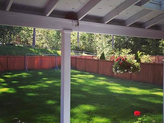 Covered back patio