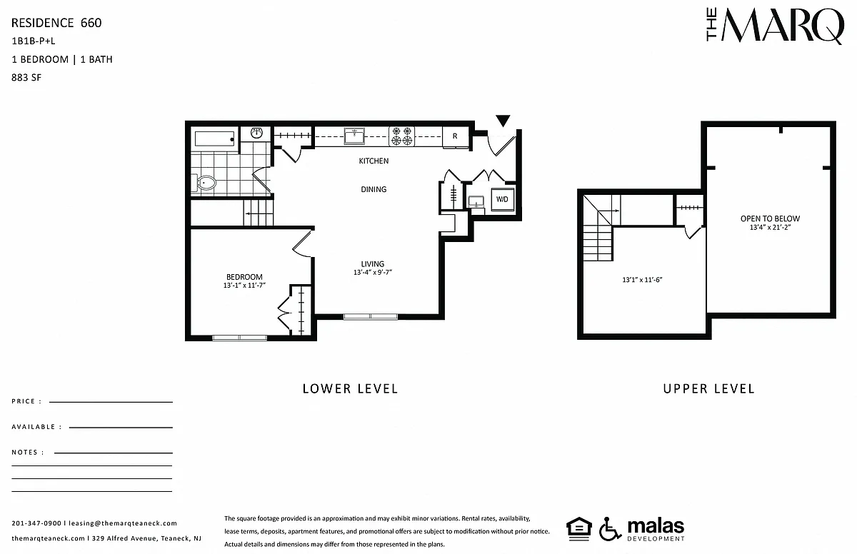 Floor plan 1B1B-P+L