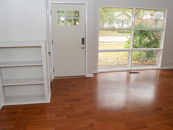 Bright living room with large window