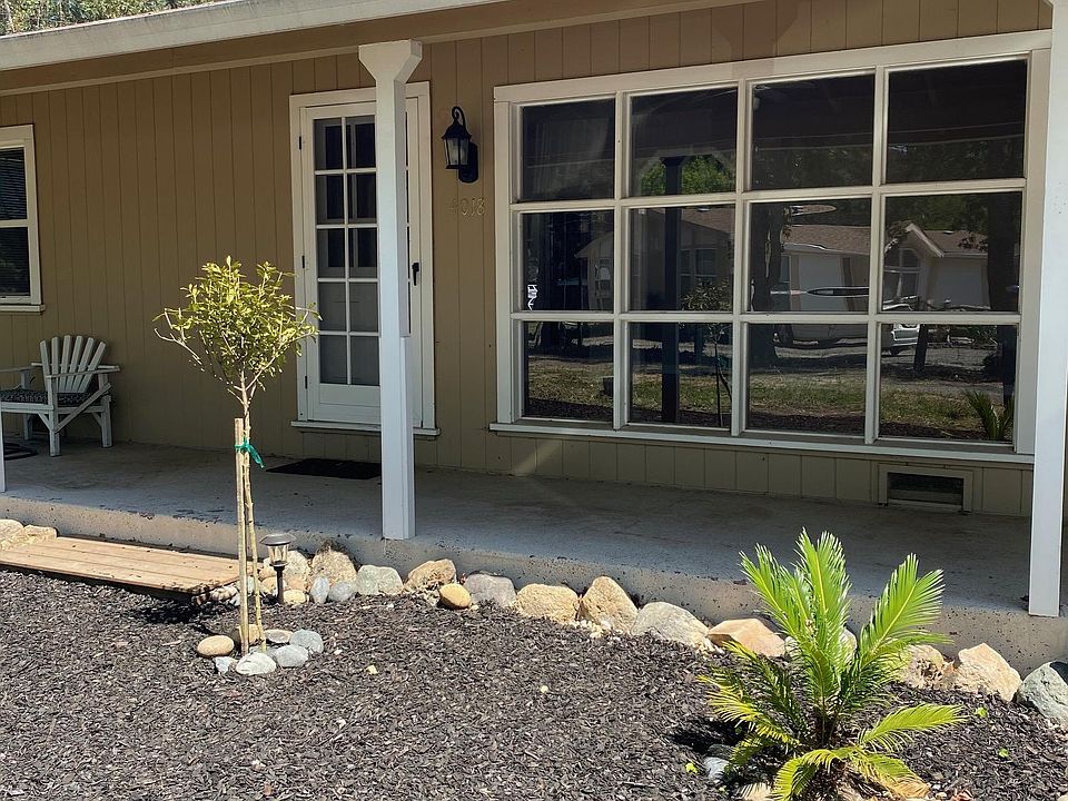 Front of house with cool front window