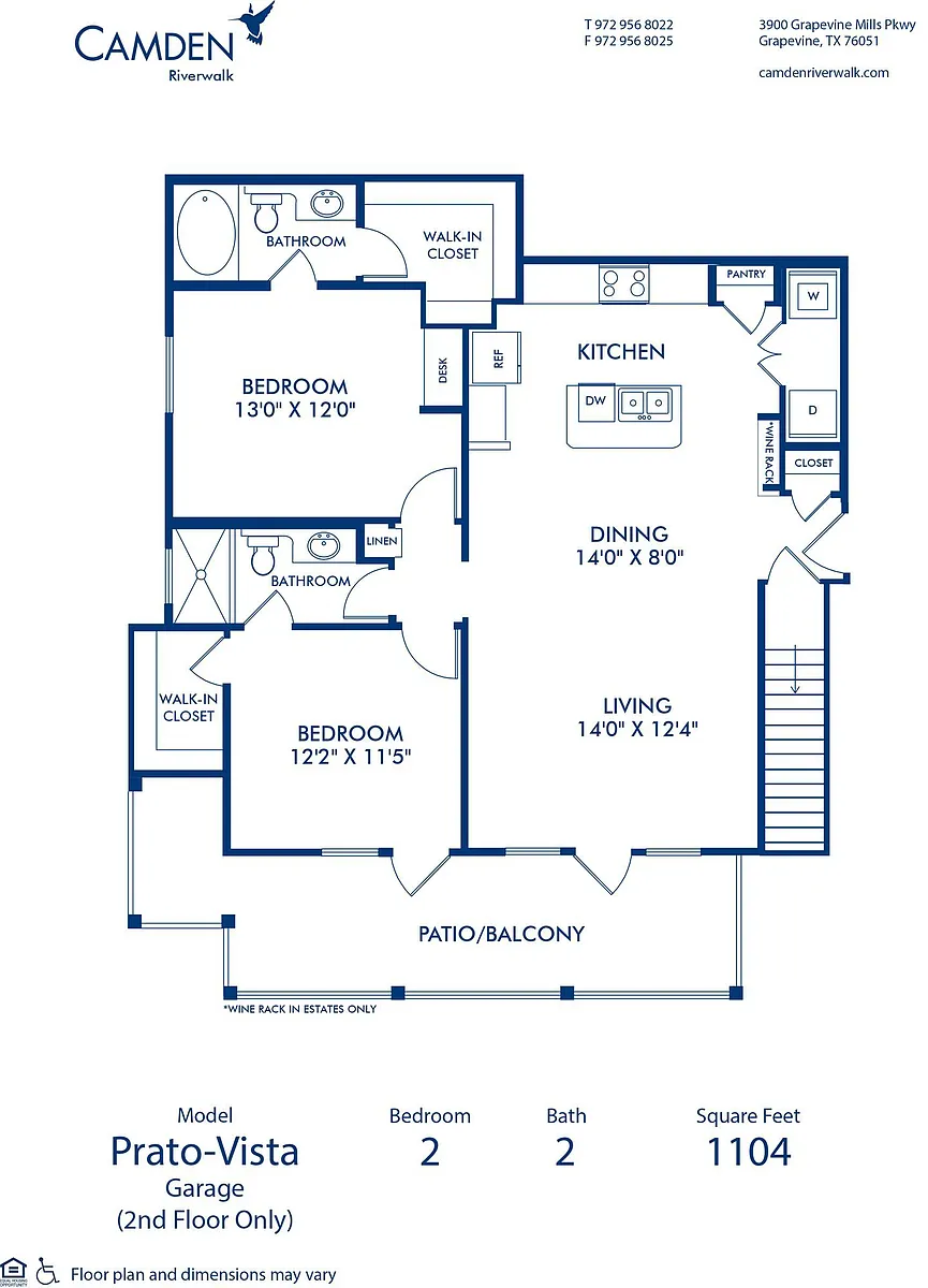 Floor plan Prato Vista - Garage