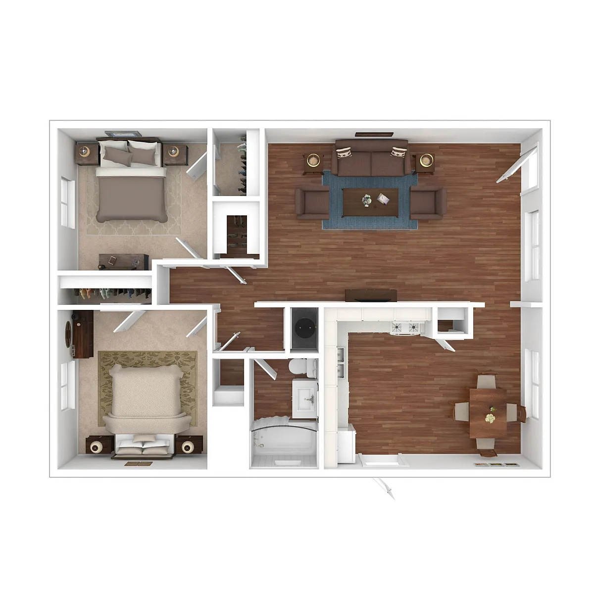 Floor plan 2 Bedroom