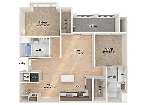 Floor plan B2