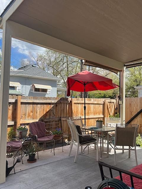 Patio facing East