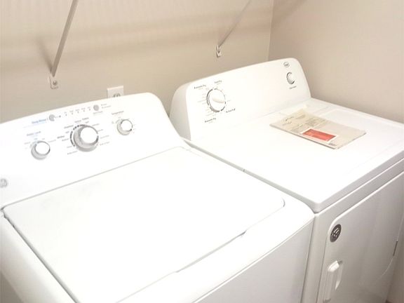 Washer and dryer stay.>