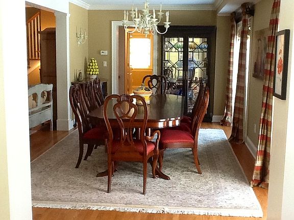 Spacious dining room