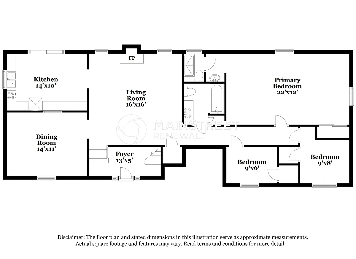 Floor Plan - 2114 E Stratford Rd