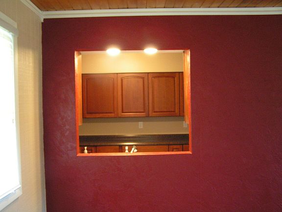 kitchen from sunroom