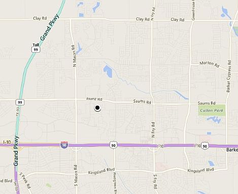 Located a mile or 2 from I-10 & 99/Grand Parkway