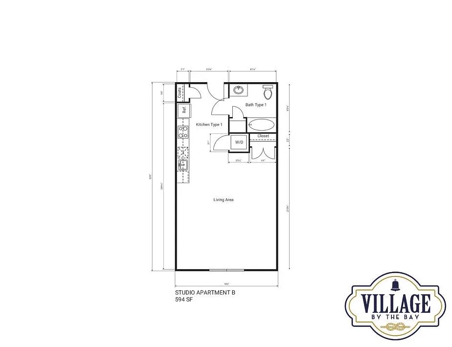 Floor plan Studio B