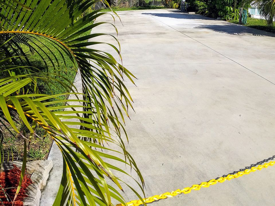 Double-wide cement pad