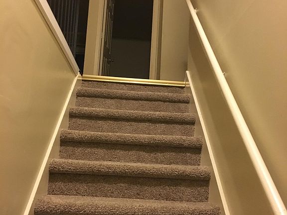Looking up from the front door to upstairs