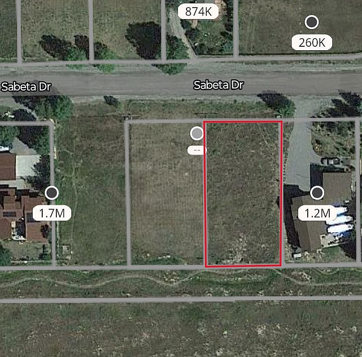 Red outline approx lot
