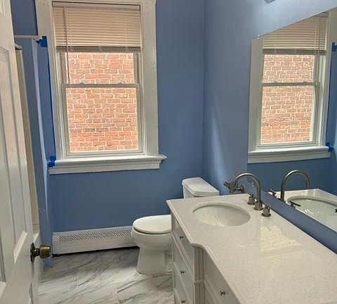 Newly remodeled main bathroom. Complete with tub.