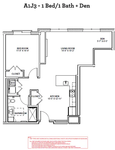 Floor plan A1J3