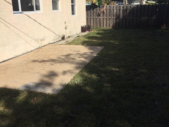 Large backyard