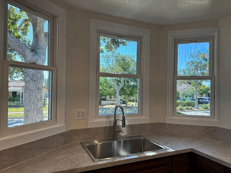Kitchen window view
