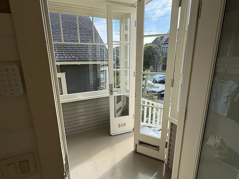 Glassed in front porch