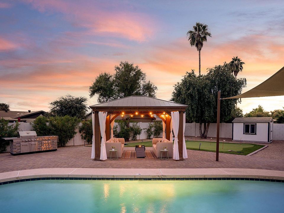 Backyard with Pool and Gazebo