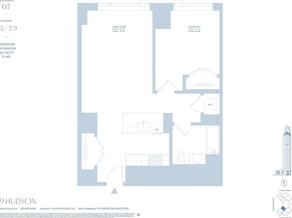 99 Hudson St #6507, Jersey City, NJ 07302