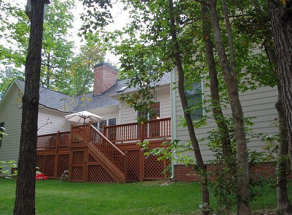 View of back of home