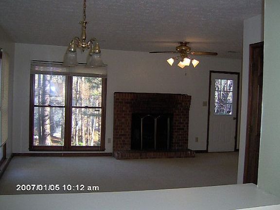 Cozy fireplace in living room!