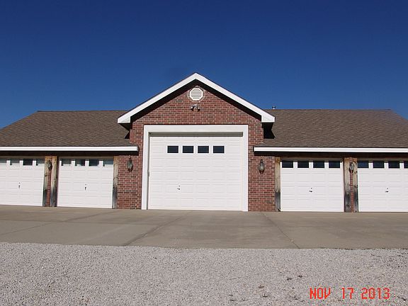 front of 5 car garage