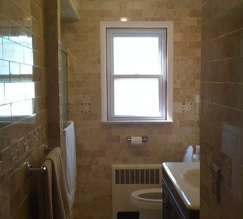 1st Floor Bath with marble tiles