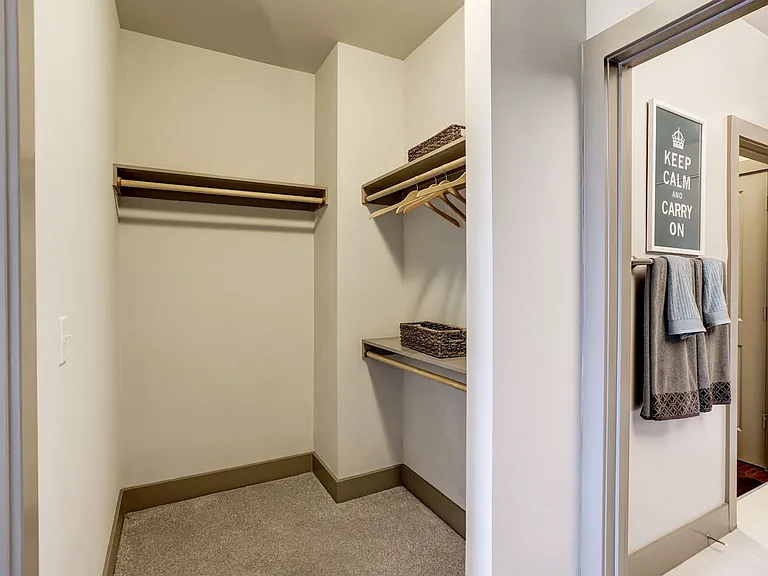 Generous storage space throughout