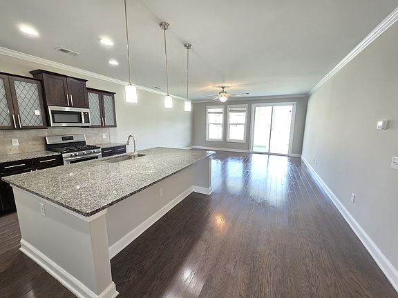 Kitchen and living area
