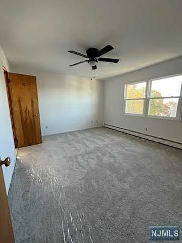 Master bedroom with full bathroom, one walk-in closet and one additional closet.