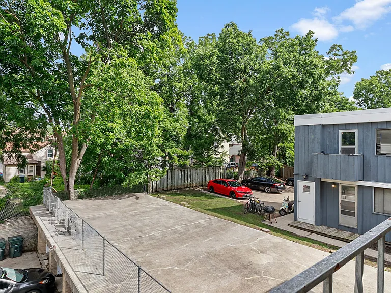 DECK! Awaits your potted plants and hamock perhaps?? This area is over the garage which houses your car FOR FREE.
