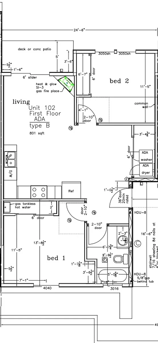 Floor plan 2 Bedroom
