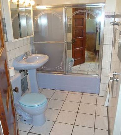And your clean bathroom.