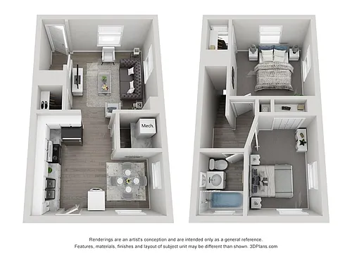 Floor plan 2X1 TH