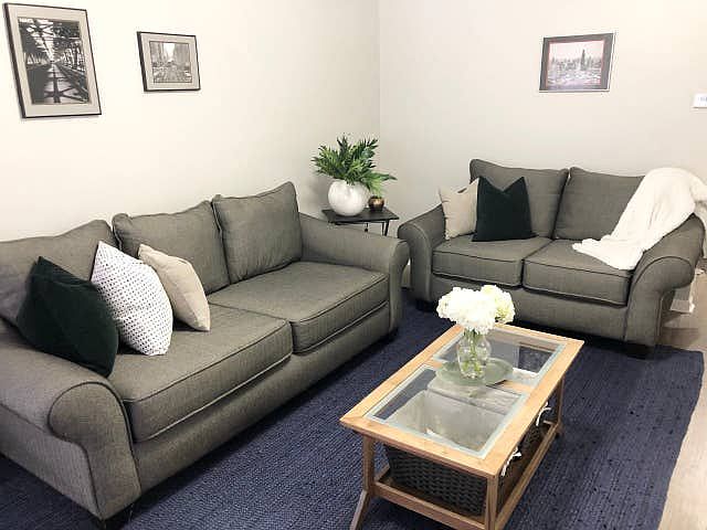 Living room with furniture