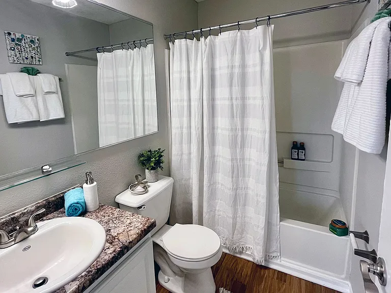 Immerse in generously-sized bathrooms with immaculate design.