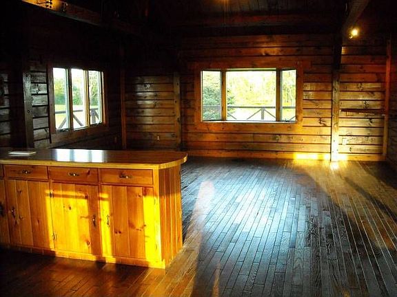 Living room with windows