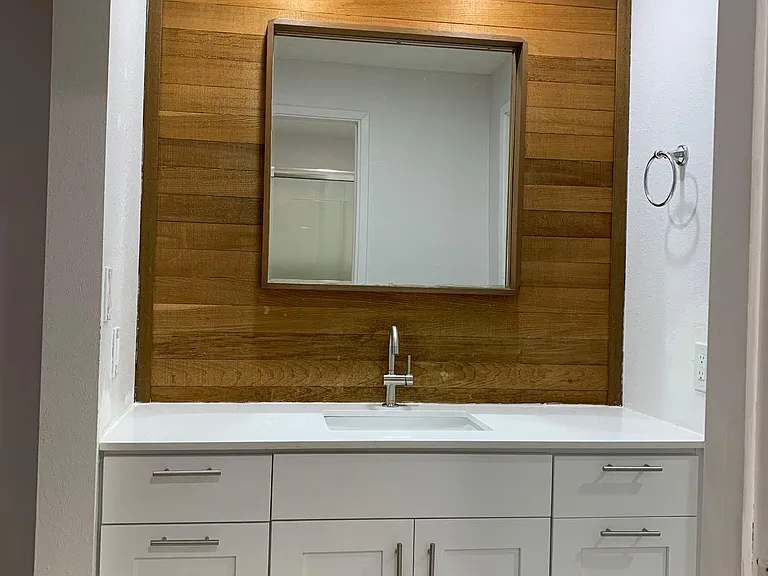 Newer Sink & faucet in primary bath.
