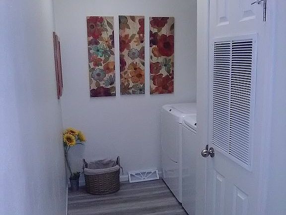 Separate laundry room
